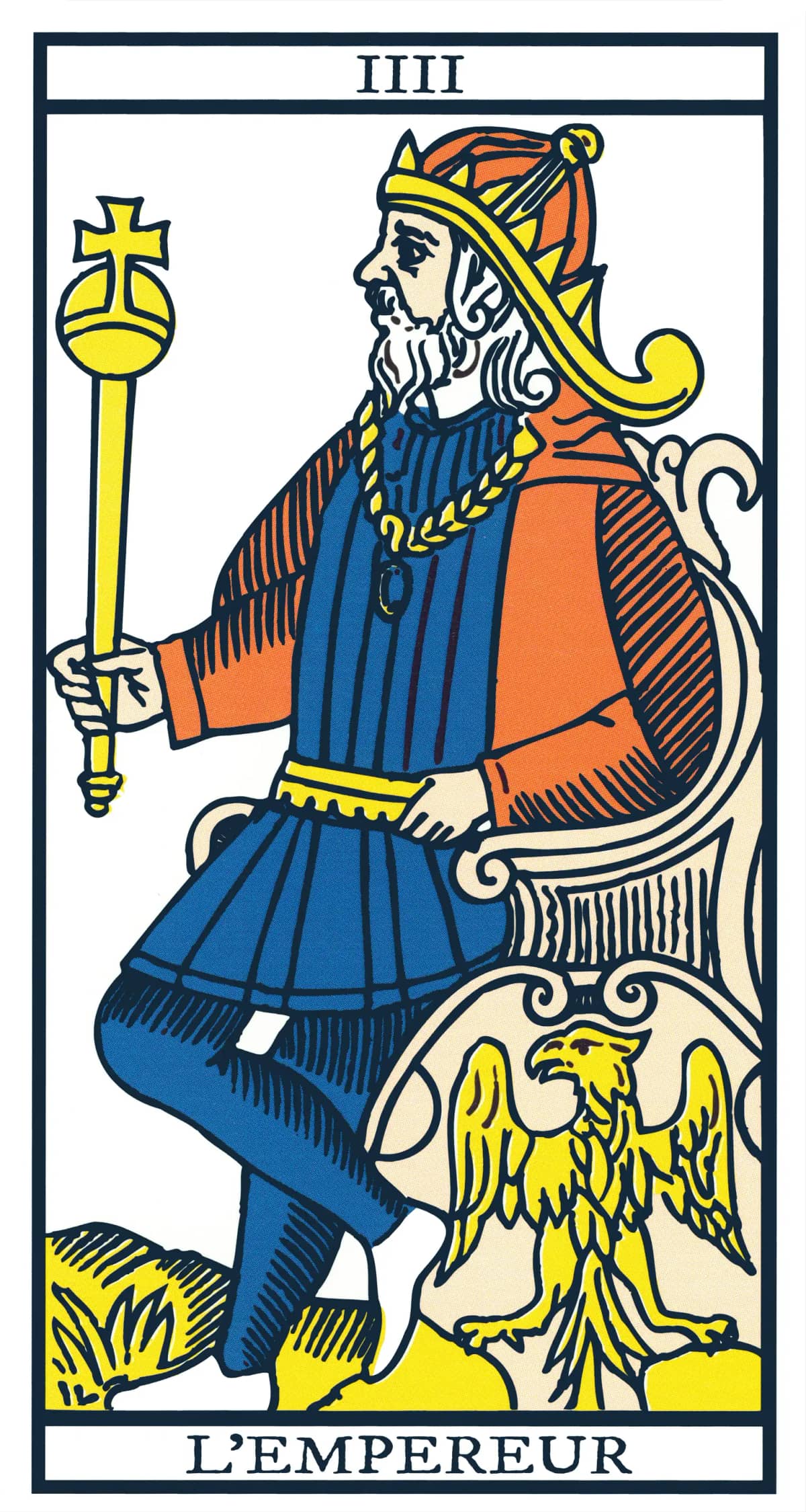 L’Empereur — Tarot de Marseille classique (type Grimaud)