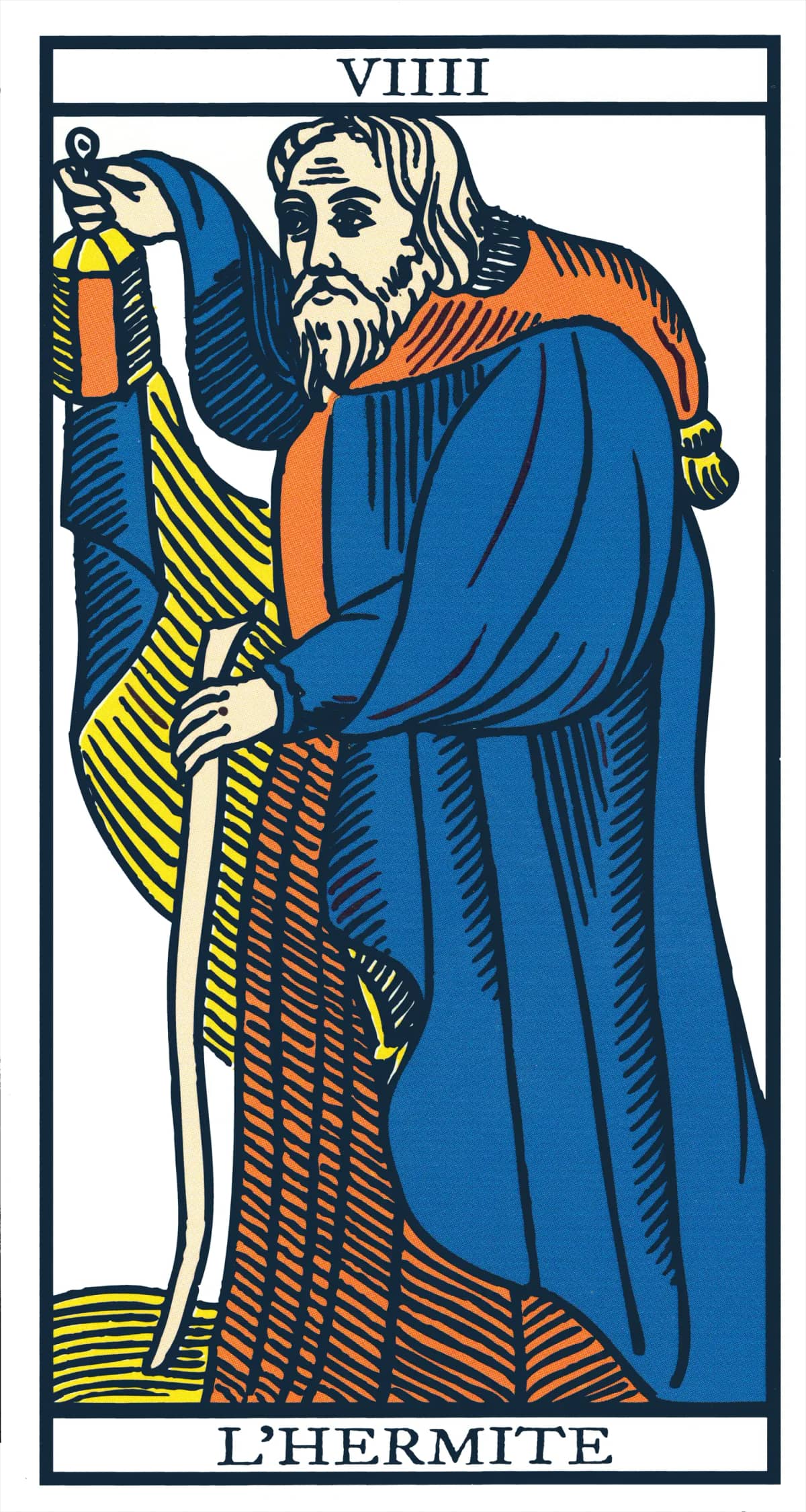 L’Hermite — Tarot de Marseille classique (type Grimaud)