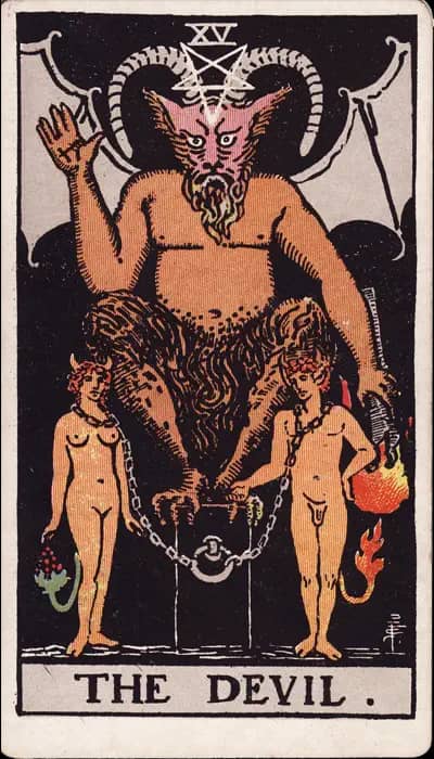 Le Diable — Tarot Rider-Waite-Smith