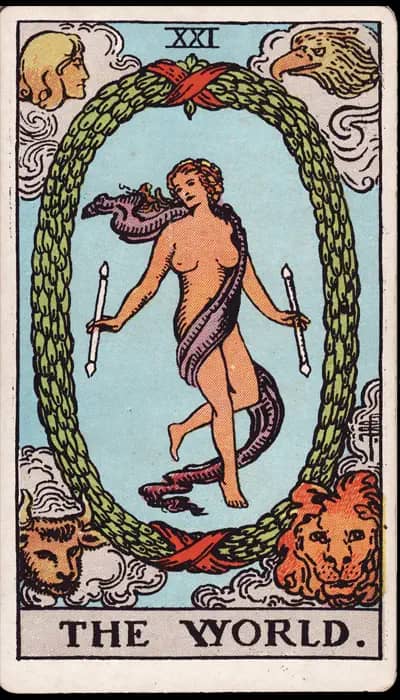 Le Monde — Tarot Rider-Waite-Smith