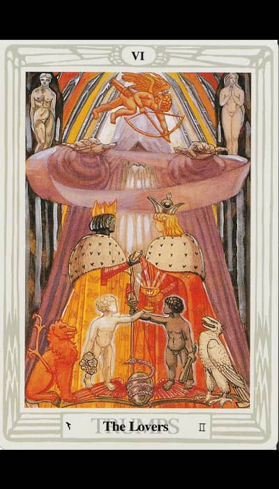 Les Amoureux — Tarot de Thoth