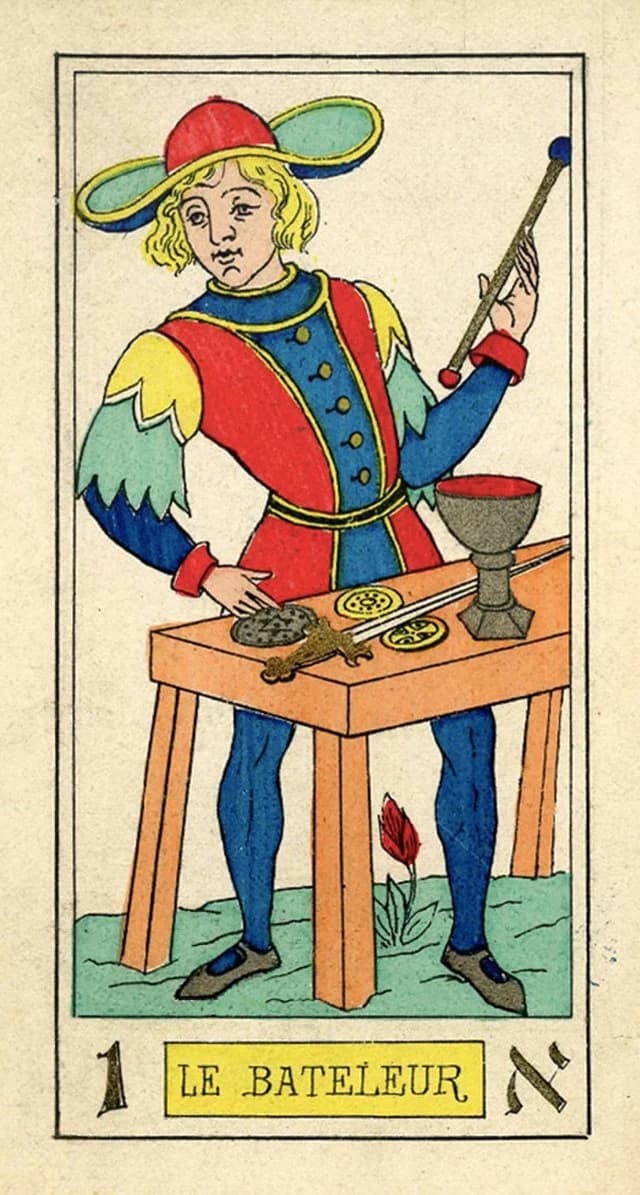Arcane majeur le Bateleur tarot de Marseille