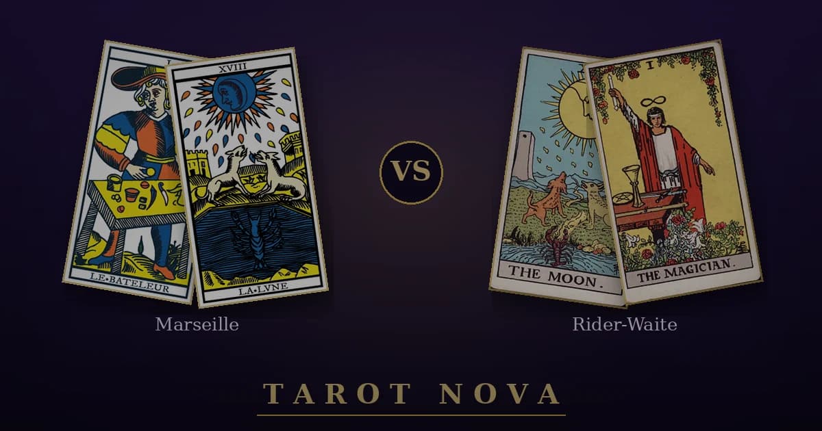 Tarot de Marsella vs Rider-Waite: ¿cuál elegir?
