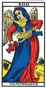 Tempérance — Tarot de Marseille classique (type Grimaud)