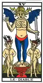 Le Diable — Tarot de Marseille