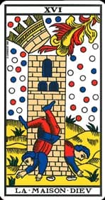 La Maison Dieu — Tarot de Marseille classique (type Grimaud)