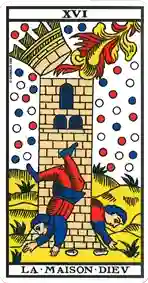 La Maison Dieu — Tarot de Marseille classique (type Grimaud)