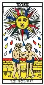 Le Soleil — Tarot de Marseille