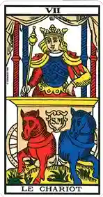 Le Chariot — Tarot de Marseille classique (type Grimaud)