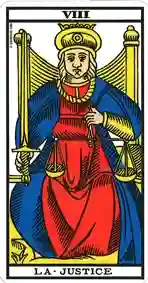 La Justice — Tarot de Marseille