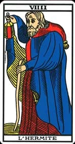 L’Hermite — Tarot de Marseille classique (type Grimaud)