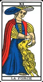 La Force — Tarot de Marseille classique (type Grimaud)