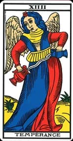 Tempérance — Tarot de Marseille classique (type Grimaud)