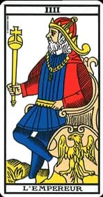 L’Empereur — Tarot de Marseille classique (type Grimaud)