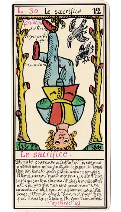 Le Pendu — Grand Tarot Belline