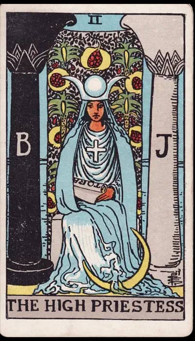 La Papesse — Tarot Rider-Waite-Smith