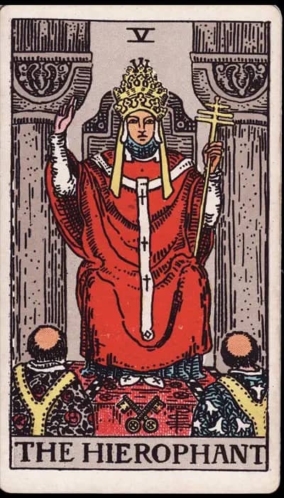 Le Pape — Tarot Rider-Waite-Smith