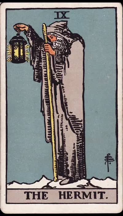 L'Hermite — Tarot Rider-Waite-Smith
