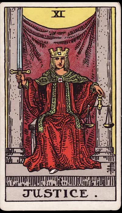 La Justice — Tarot Rider-Waite-Smith