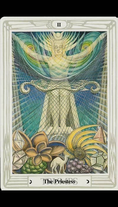 La Pretresse — Tarot de Thoth