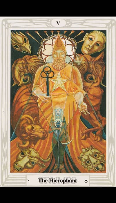 Le Hierophante — Tarot de Thoth