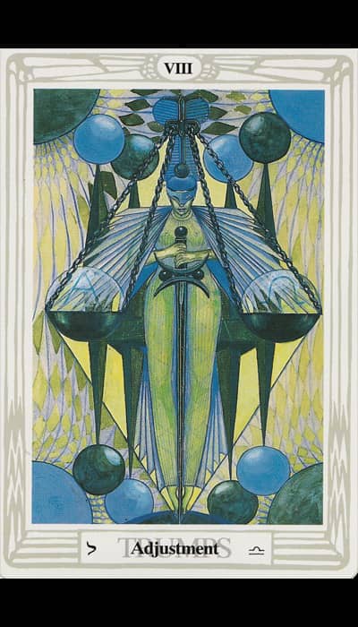 L'Ajustement — Tarot de Thoth
