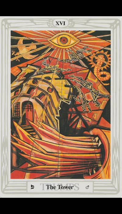 The Tower — Tarot de Thoth