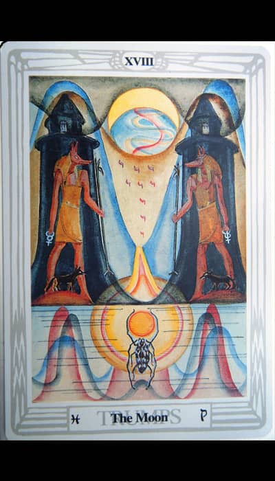 The Moon — Tarot de Thoth